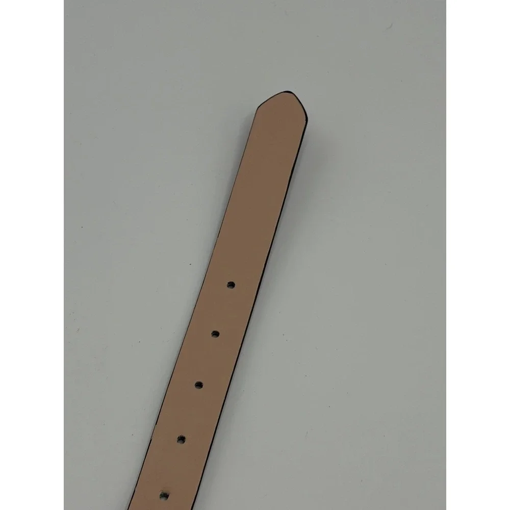 HM Women's Leather Belt Brown Leather Size‎ Medium Dress Belt C Buckle